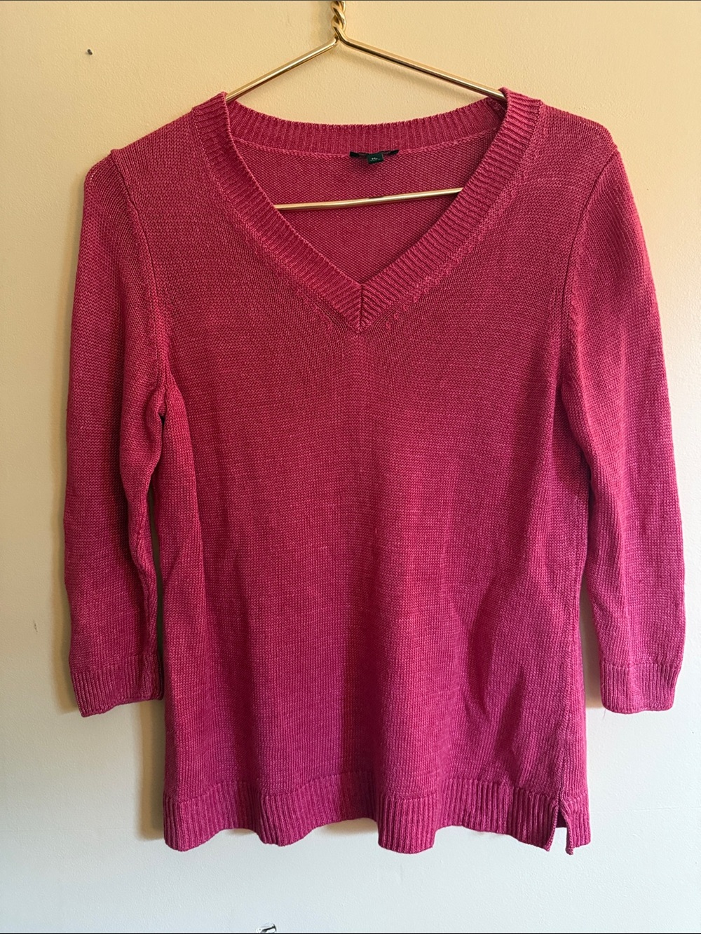 Talbots Petite 100% Linen Sweater